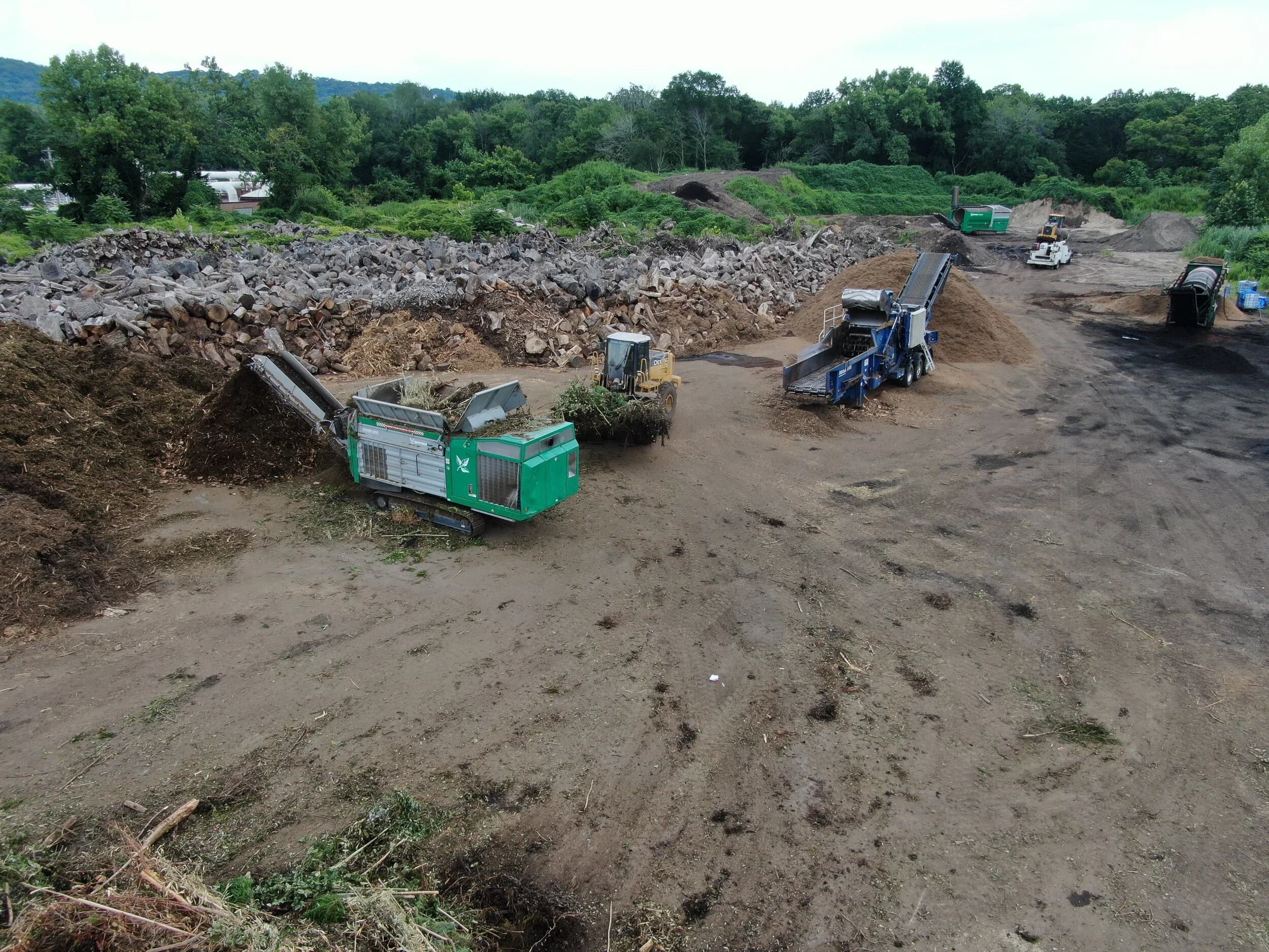 Organic Recycling facility aerial view